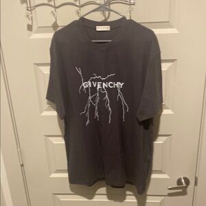 Givenchy Black Short Sleeve Tee with Minimalist Design